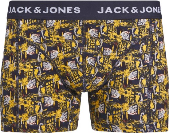 Jack & Jones SKULLROCK Trunks 3-Pack Navy Blazer - Bielizna & stroje kąpielowe - Bielizna & Stroje kąpielowe 2XL-8XL