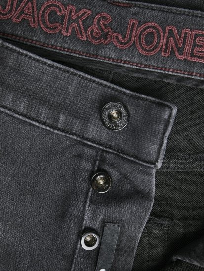 Jack & Jones JJIMIKE JJICON I.K. SQ 028 Jeans Black Denim - Dżinsy & spodnie - Dżinsy i Spodnie - W40-W70