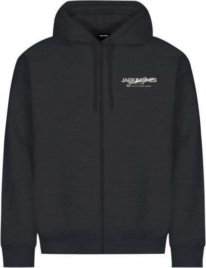Jack & Jones ALVIS Hoodie Black - Bluzy & bluzy z kapturem - Bluzy & Bluzy z kapturem 2XL-12XL