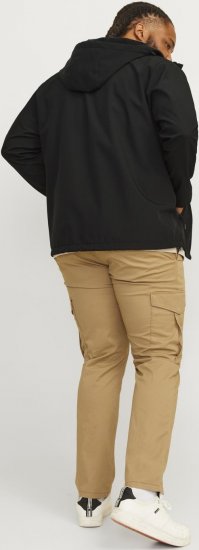 Jack & Jones JJTAYLOR Softshell Jacket Black - Kurtki Męskie Duże Rozmiary - Kurtki Duże rozmiary 2XL-8XL