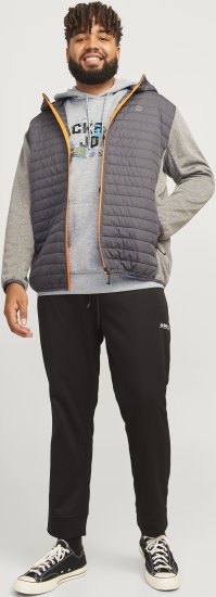 Jack & Jones JCOOUTDOOR Hoodie Light Grey - Bluzy & bluzy z kapturem - Bluzy & Bluzy z kapturem 2XL-12XL