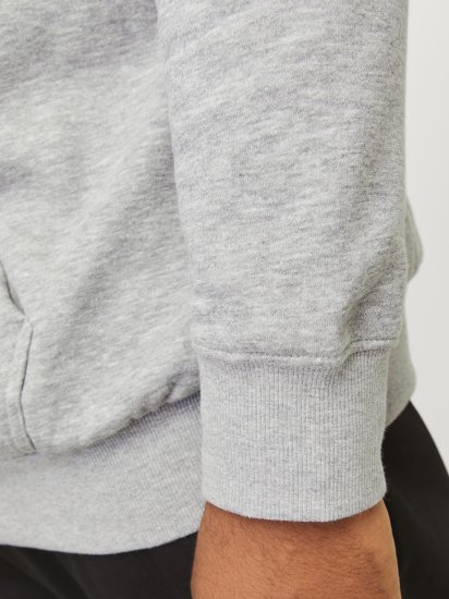 Jack & Jones JCOOUTDOOR Hoodie Light Grey - Bluzy & bluzy z kapturem - Bluzy & Bluzy z kapturem 2XL-12XL