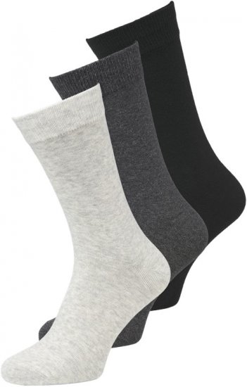 Jack & Jones RAFAEL Socks 3-Pack Grey - Bielizna & Stroje kąpielowe - Bielizna & Stroje kąpielowe 2XL-8XL