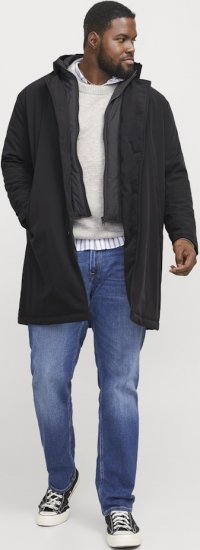 Jack & Jones REMY Windproof Water-resistant Softshell Jacket Black - Kurtki Męskie Duże Rozmiary - Kurtki Duże rozmiary 2XL-8XL