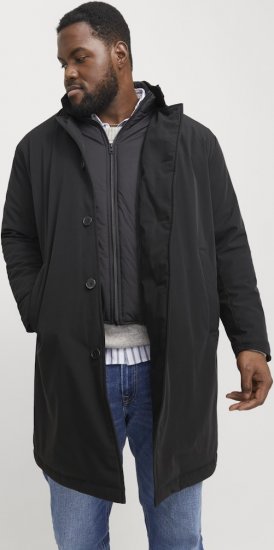 Jack & Jones REMY Windproof Water-resistant Softshell Jacket Black - Kurtki Męskie Duże Rozmiary - Kurtki Duże rozmiary 2XL-8XL