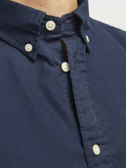 Jack & Jones Brook Oxford Long Sleeve Shirt Navy Blazer - Koszule - Koszule 2XL-10XL