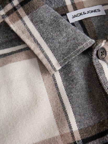 Jack & Jones Charge Overshirt Long Sleeve Crockery - Koszule - Koszule 2XL-10XL