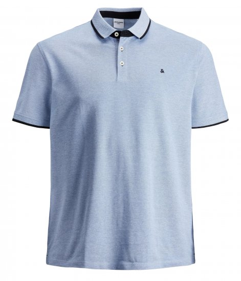 Jack & Jones PAULOS Short Sleeve Polo Light Blue/PS - Koszulki polo - Koszulki Polo 2XL-8XL