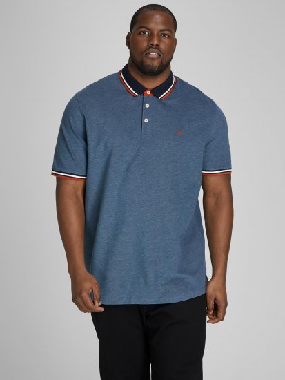 Jack & Jones Paulos Polo Denim Blue - Koszulki polo - Koszulki Polo 2XL-8XL