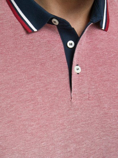Jack & Jones Paulos Polo Rio Red - Koszulki polo - Koszulki Polo 2XL-8XL