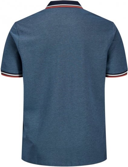 Jack & Jones PAULOS Short Sleeve Polo Denim Blue/PS - Koszulki polo - Koszulki Polo 2XL-8XL