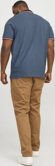 Jack & Jones PAULOS Short Sleeve Polo Denim Blue/PS - Koszulki polo - Koszulki Polo 2XL-8XL
