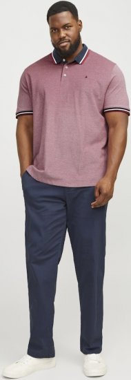 Jack & Jones PAULOS Short Sleeve Polo Rio Red/PS - Koszulki polo - Koszulki Polo 2XL-8XL