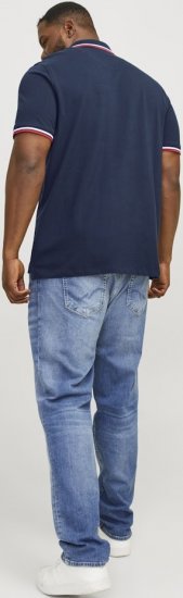 Jack & Jones PAULOS Short Sleeve Polo Navy Blazer - Koszulki polo - Koszulki Polo 2XL-8XL