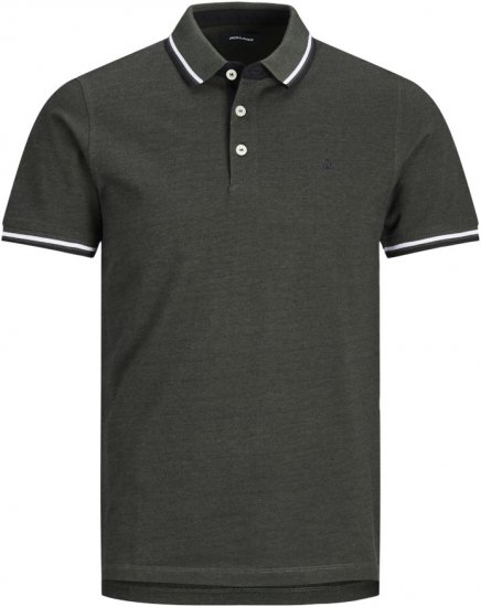 Jack & Jones PAULOS Short Sleeve Polo Green/PLAY 1 - Koszulki polo - Koszulki Polo 2XL-8XL