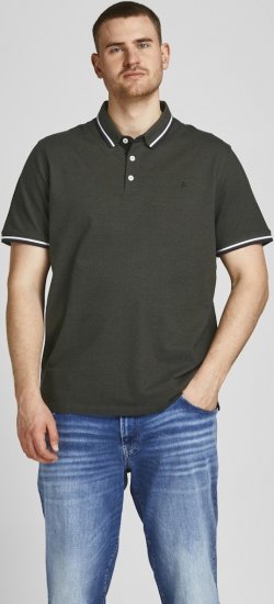 Jack & Jones PAULOS Short Sleeve Polo Green/PLAY 1 - Koszulki polo - Koszulki Polo 2XL-8XL