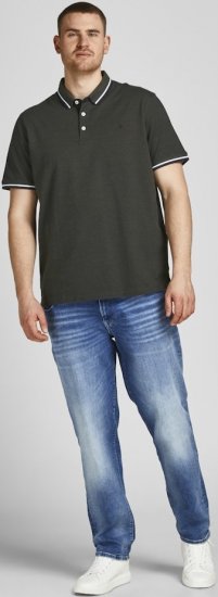 Jack & Jones PAULOS Short Sleeve Polo Green/PLAY 1 - Koszulki polo - Koszulki Polo 2XL-8XL
