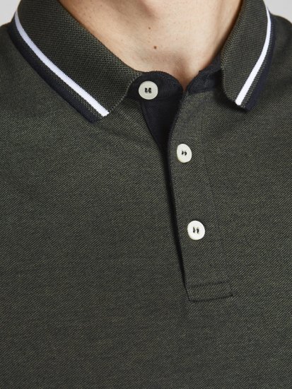 Jack & Jones PAULOS Short Sleeve Polo Green/PLAY 1 - Koszulki polo - Koszulki Polo 2XL-8XL