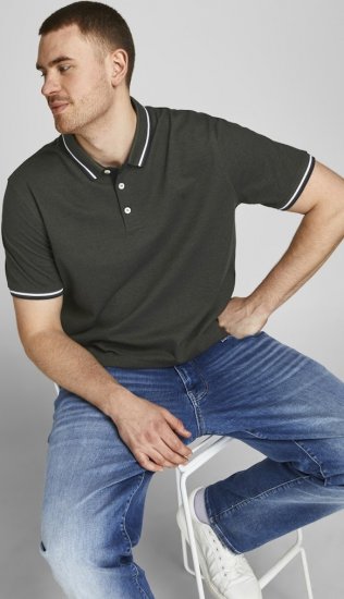 Jack & Jones PAULOS Short Sleeve Polo Green/PLAY 1 - Koszulki polo - Koszulki Polo 2XL-8XL