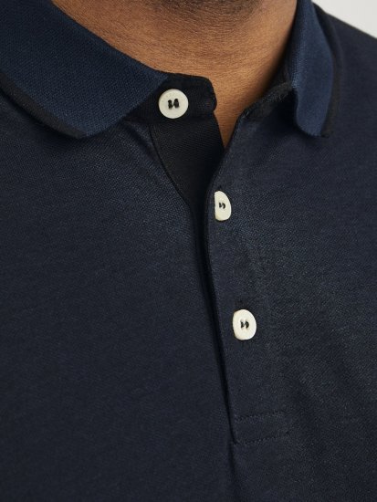Jack & Jones PAULOS Short Sleeve Polo Dark Navy/PS - Koszulki polo - Koszulki Polo 2XL-8XL