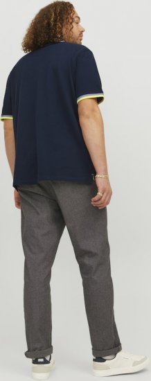 Jack & Jones PAULOS Short Sleeve Polo Dark Navy/NEON - Koszulki polo - Koszulki Polo 2XL-8XL