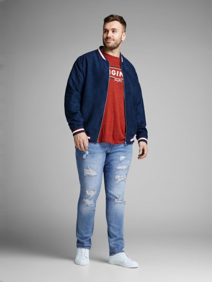 Jack & Jones Liam Jeans Blue Denim - Dżinsy & spodnie - Dżinsy i Spodnie - W40-W70