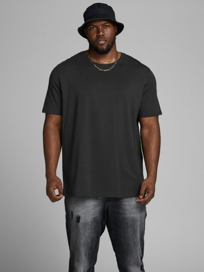 Jack & Jones Organic Basic T-shirt Black - Koszulki - T-shirty meskie Duże Rozmiary - 2XL-14XL