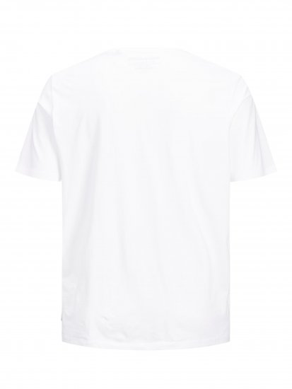 Jack & Jones Organic Basic T-shirt White - Koszulki - T-shirty meskie Duże Rozmiary - 2XL-14XL