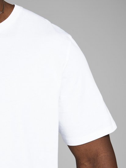 Jack & Jones Organic Basic T-shirt White - Koszulki - T-shirty meskie Duże Rozmiary - 2XL-14XL