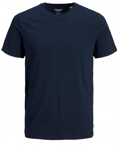 Jack & Jones Organic Basic T-shirt Navy Blazer - Koszulki - T-shirty meskie Duże Rozmiary - 2XL-14XL