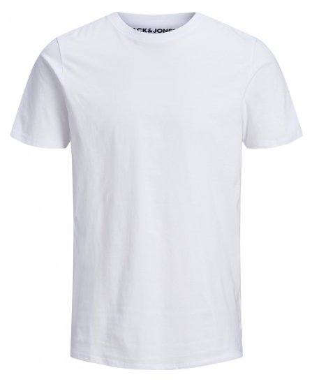 Jack & Jones Organic Basic T-shirt White - Koszulki - T-shirty meskie Duże Rozmiary - 2XL-14XL