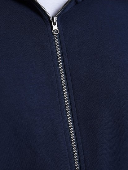 Jack & Jones Basic Sweat Zip Hood Navy Blazer - Bluzy & bluzy z kapturem - Bluzy & Bluzy z kapturem 2XL-12XL