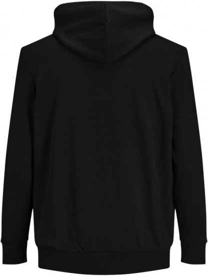 Jack & Jones Basic Sweat Zip Hood Black - Bluzy & bluzy z kapturem - Bluzy & Bluzy z kapturem 2XL-12XL