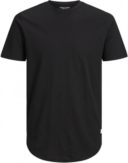Jack & Jones NOA Crew Neck T-Shirt Black - Koszulki - T-shirty meskie Duże Rozmiary - 2XL-14XL