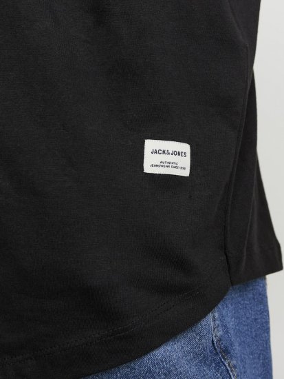 Jack & Jones NOA Crew Neck T-Shirt Black - Koszulki - T-shirty meskie Duże Rozmiary - 2XL-14XL