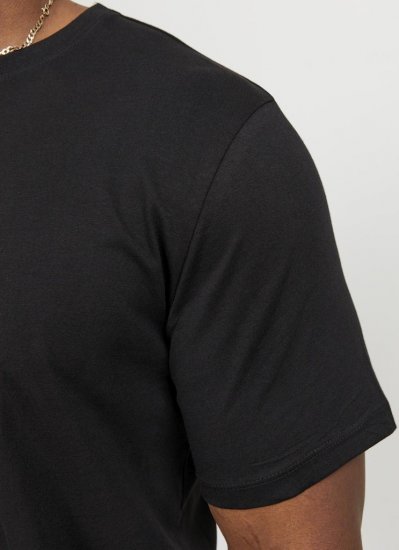 Jack & Jones NOA Crew Neck T-Shirt Black - Koszulki - T-shirty meskie Duże Rozmiary - 2XL-14XL