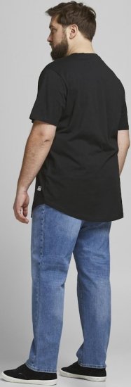 Jack & Jones NOA Crew Neck T-Shirt Black - Koszulki - T-shirty meskie Duże Rozmiary - 2XL-14XL