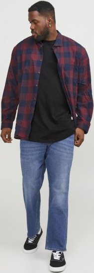 Jack & Jones NOA Crew Neck T-Shirt Black - Koszulki - T-shirty meskie Duże Rozmiary - 2XL-14XL
