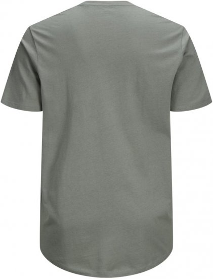 Jack & Jones NOA Crew Neck T-Shirt Grey - Koszulki - T-shirty meskie Duże Rozmiary - 2XL-14XL