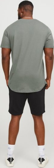 Jack & Jones NOA Crew Neck T-Shirt Grey - Koszulki - T-shirty meskie Duże Rozmiary - 2XL-14XL