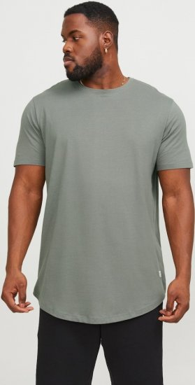 Jack & Jones NOA Crew Neck T-Shirt Grey - Koszulki - T-shirty meskie Duże Rozmiary - 2XL-14XL