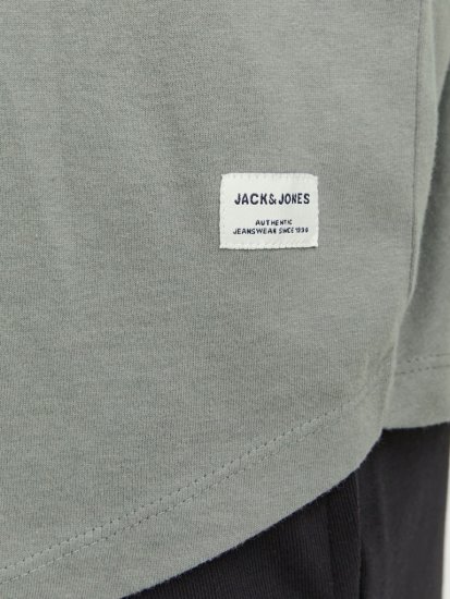 Jack & Jones NOA Crew Neck T-Shirt Grey - Koszulki - T-shirty meskie Duże Rozmiary - 2XL-14XL