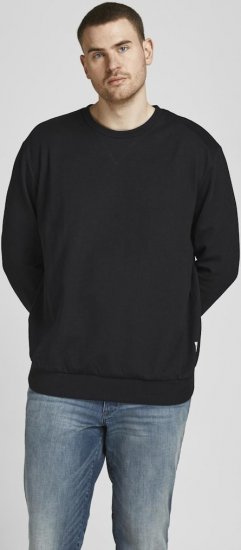Jack & Jones Basic Sweatshirt Black - Bluzy & bluzy z kapturem - Bluzy & Bluzy z kapturem 2XL-12XL