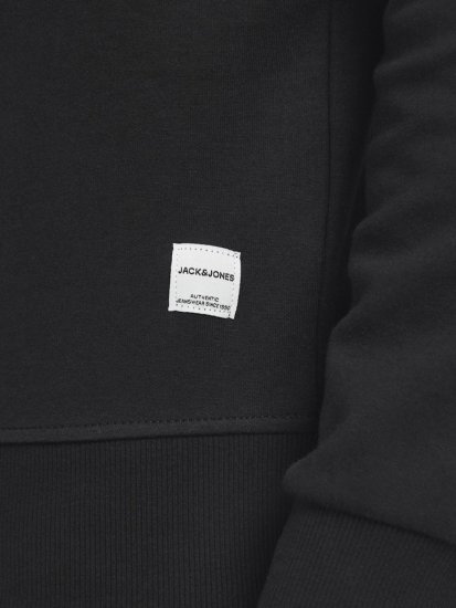 Jack & Jones Basic Sweatshirt Black - Bluzy & bluzy z kapturem - Bluzy & Bluzy z kapturem 2XL-12XL
