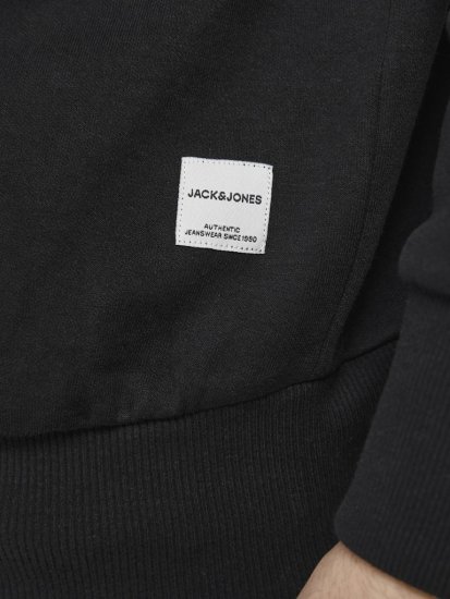Jack & Jones Basic Sweatshirt Black - Bluzy & bluzy z kapturem - Bluzy & Bluzy z kapturem 2XL-12XL