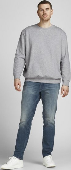 Jack & Jones Basic Sweatshirt Light Grey Melange - Bluzy & bluzy z kapturem - Bluzy & Bluzy z kapturem 2XL-12XL