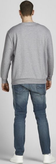Jack & Jones Basic Sweatshirt Light Grey Melange - Bluzy & bluzy z kapturem - Bluzy & Bluzy z kapturem 2XL-12XL