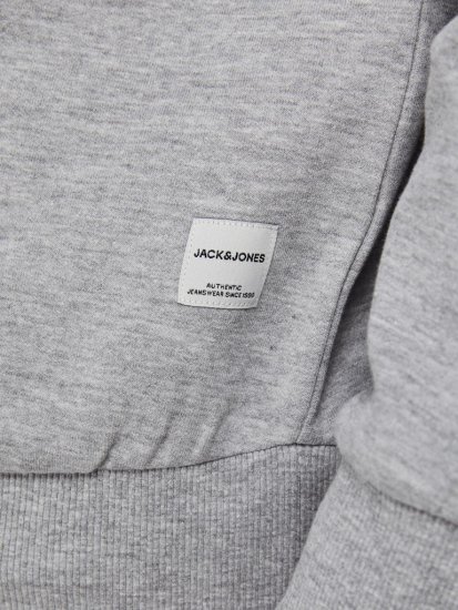 Jack & Jones Basic Sweatshirt Light Grey Melange - Bluzy & bluzy z kapturem - Bluzy & Bluzy z kapturem 2XL-12XL