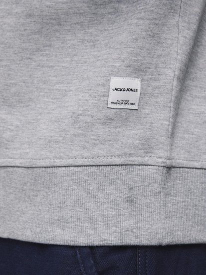 Jack & Jones Basic Sweatshirt Light Grey Melange - Bluzy & bluzy z kapturem - Bluzy & Bluzy z kapturem 2XL-12XL