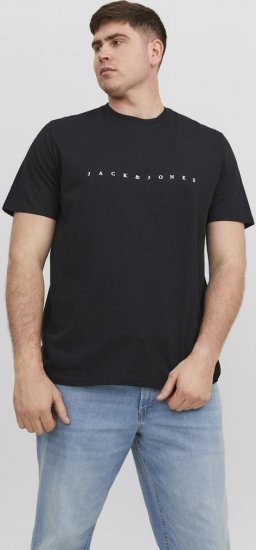 Jack & Jones STAR T-Shirt Black - Koszulki - T-shirty meskie Duże Rozmiary - 2XL-14XL